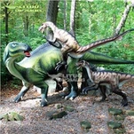 Iguanodon animatronic ma Baby Deinonychus