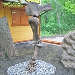 Fossili tal-għadam tar-riġel tad-dinosaur